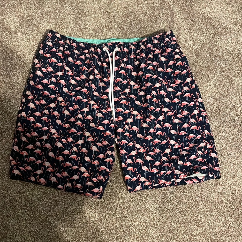 Bonobos Large 9’ Inseam Flamingo Bathing Suit - unworn